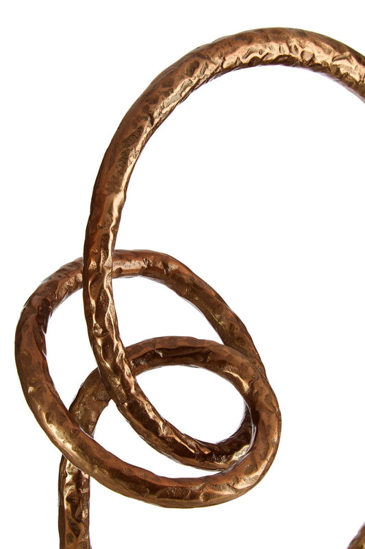 Nexus Round Rough Bronze Sculpture | Luxury Home Accessories | Heulog Glow