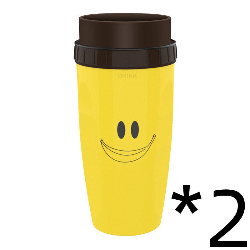 No Cover Twist Cup Travel Portable Cup Double Insulation Tumbler Straw Sippy Water Bottles Portable For Children Adults | Luxury Home Accessories | Heulog Glow