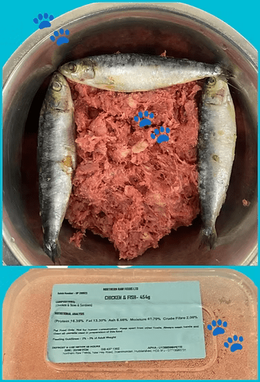 Northern Raw Feeds - Chicken & Fish - 454g | Luxury Home Accessories | Heulog Glow