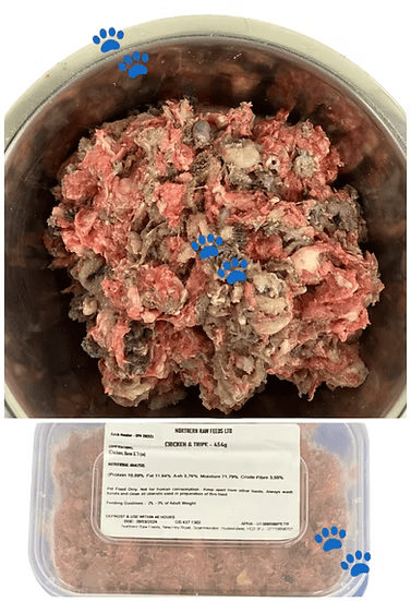Northern Raw Feeds - Chicken & Tripe - 454g | Luxury Home Accessories | Heulog Glow
