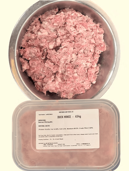 Northern Raw Feeds - Duck Mince - 454g | Luxury Home Accessories | Heulog Glow