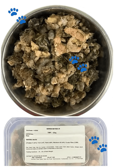 Northern Raw Feeds - Tripe - 454g | Luxury Home Accessories | Heulog Glow
