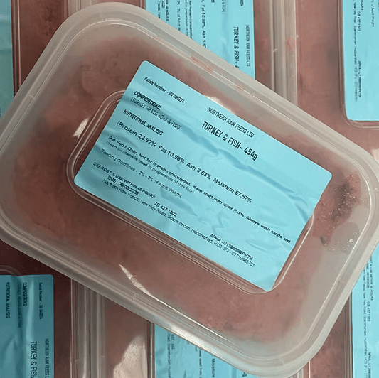 Northern Raw Feeds - Turkey & Fish - 454g | Luxury Home Accessories | Heulog Glow