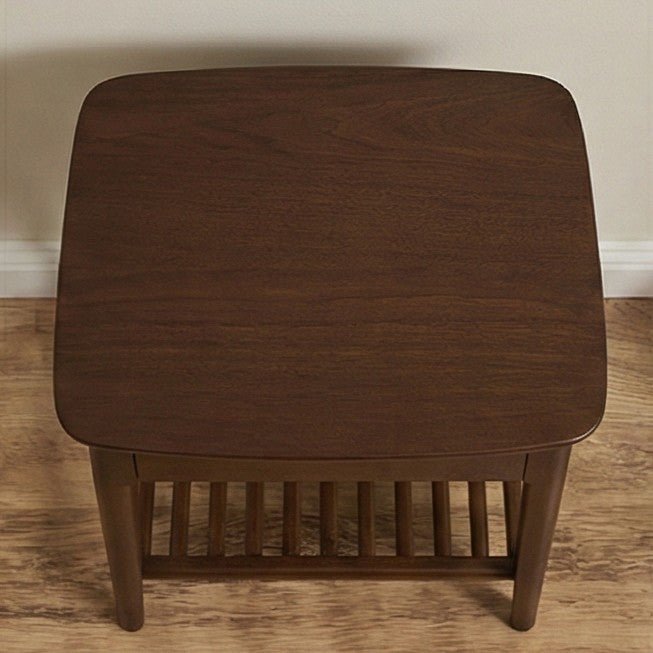 Norway Dark Walnut Bedside Table | Luxury Home Accessories | Heulog Glow