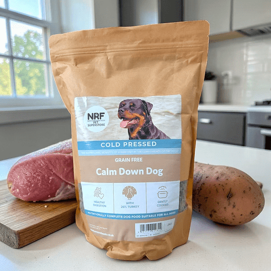 N.R.F Cold Pressed Raw - Calm Down Dog - 2kg | Luxury Home Accessories | Heulog Glow