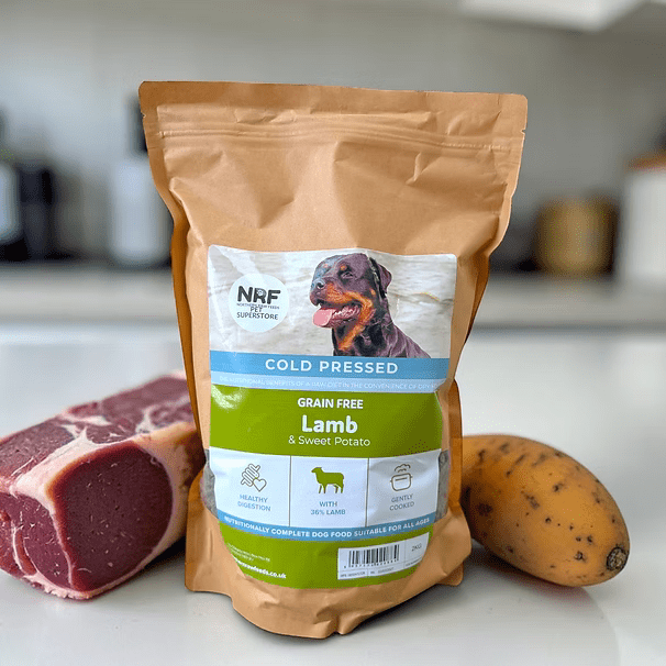 N.R.F Cold Pressed Raw - Grain Free Lamb & Sweet Potato - 2kg | Luxury Home Accessories | Heulog Glow
