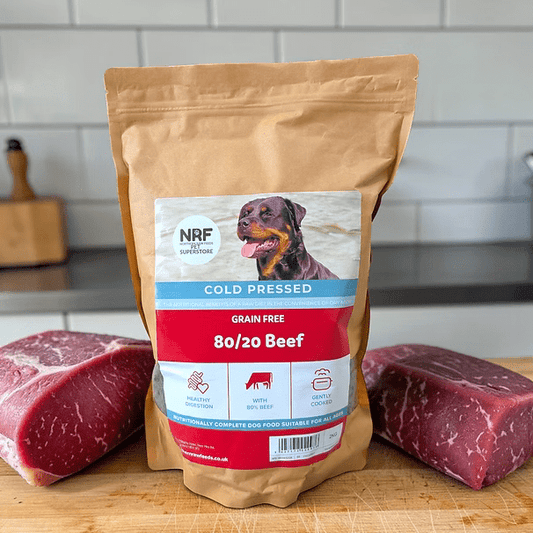 N.R.F Cold Pressed Raw Premium 80-20 Beef - 2kg | Luxury Home Accessories | Heulog Glow