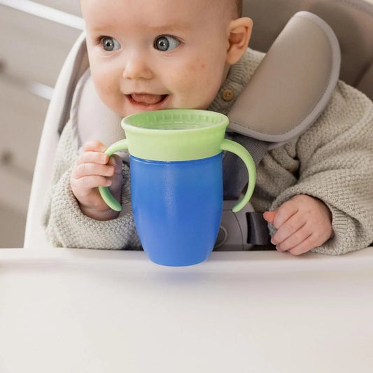 Nuby All Around Short Cup with Handles 210ml Assorted | Luxury Home Accessories | Heulog Glow