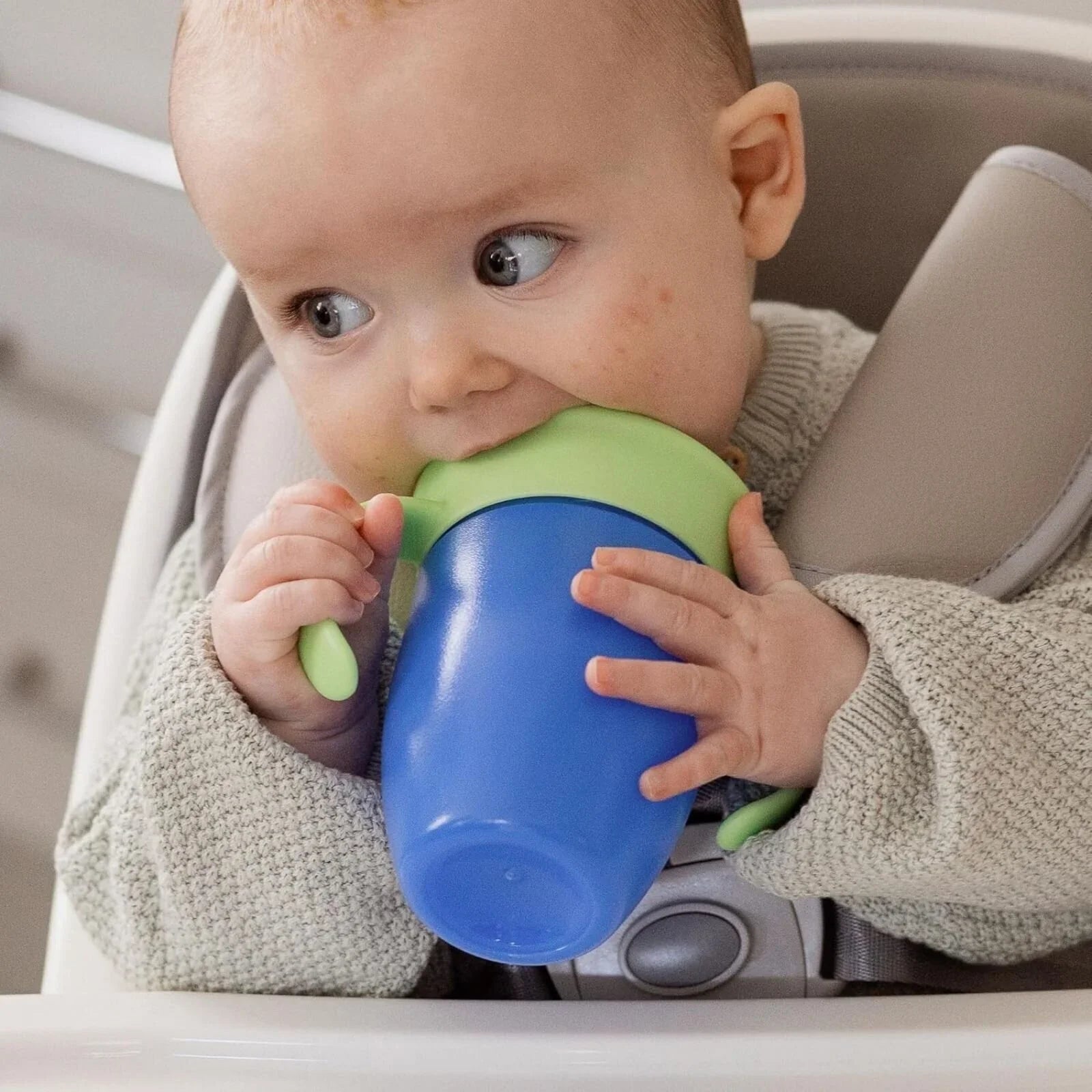 Nuby All Around Short Cup with Handles 210ml Assorted | Luxury Home Accessories | Heulog Glow