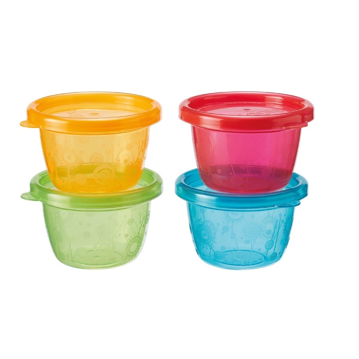 Nuby Food Pots Pack of 4 | Luxury Home Accessories | Heulog Glow