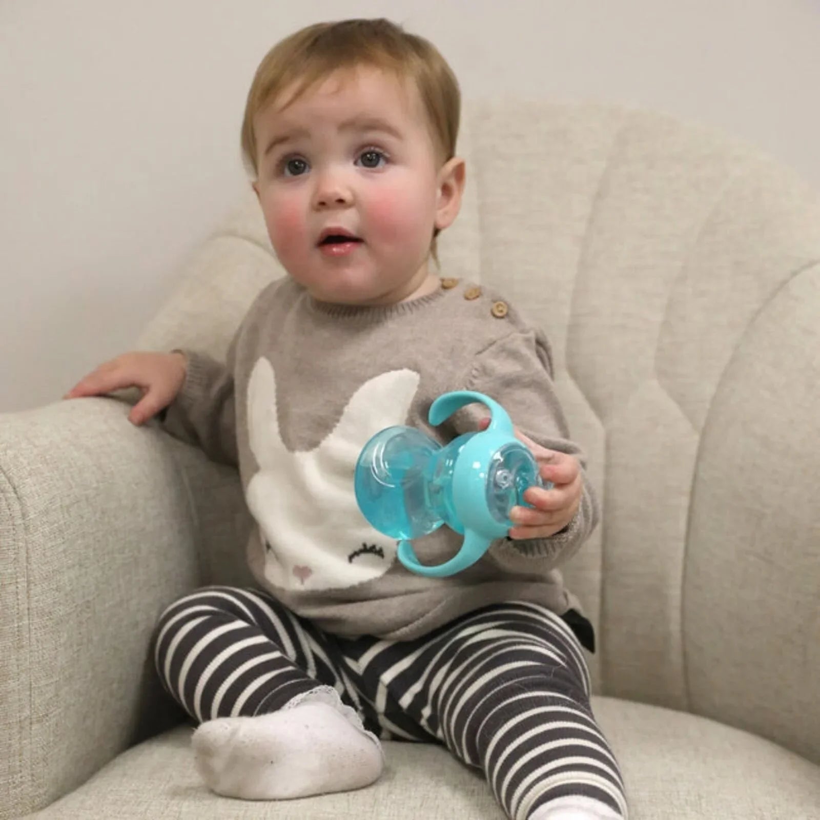 Nuby Mini Grip N' Sip Baby's First Handles Cup Pack of 1 | Luxury Home Accessories | Heulog Glow