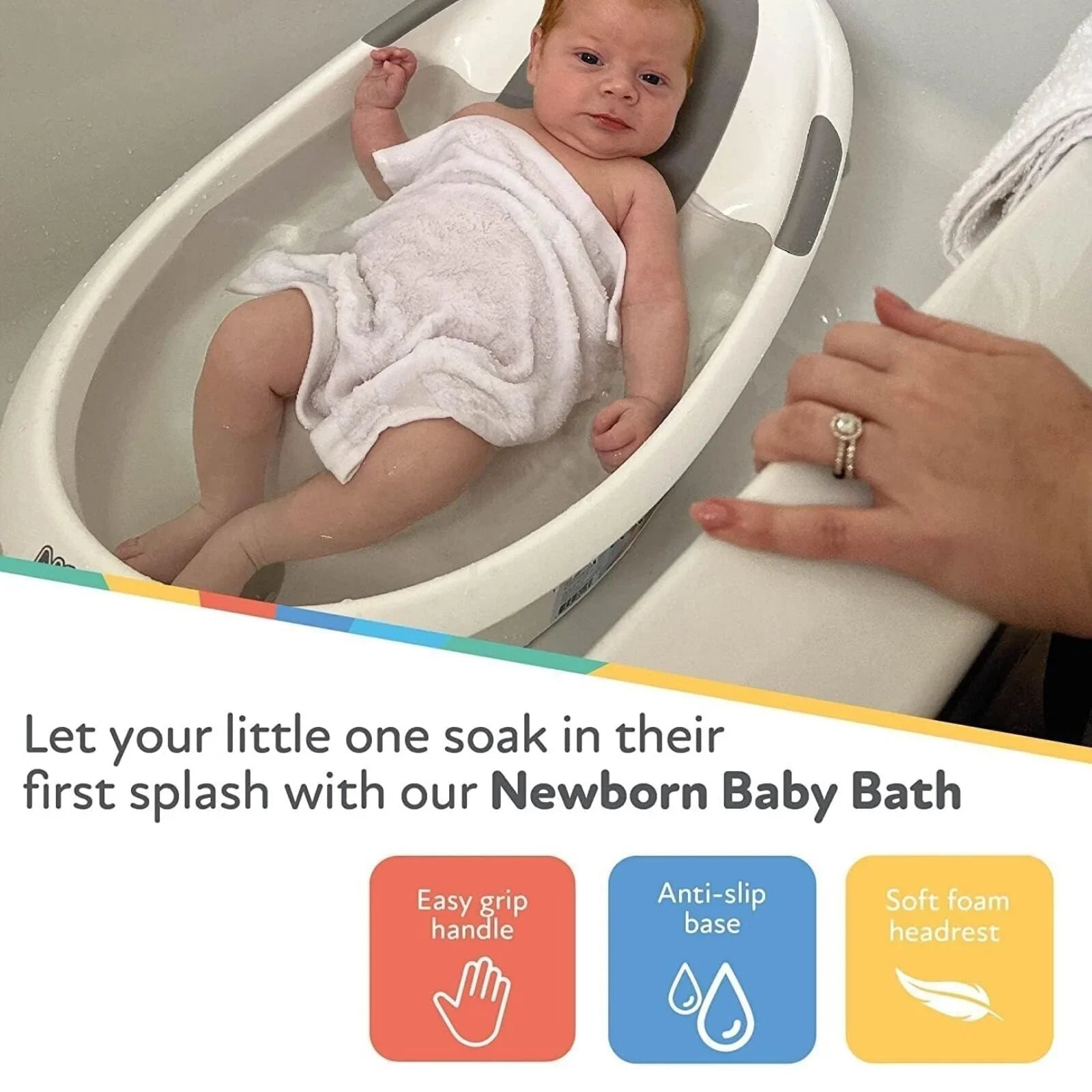 Nuby Newborn Baby Bath | Luxury Home Accessories | Heulog Glow