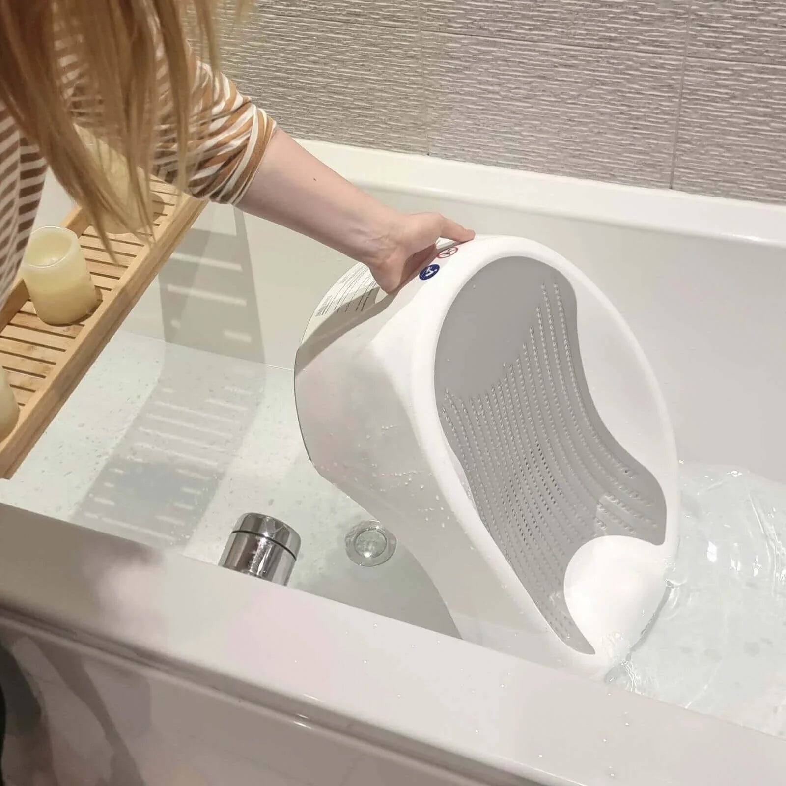 Nuby Newborn Baby Bath Support - Ergonomic Design | Luxury Home Accessories | Heulog Glow