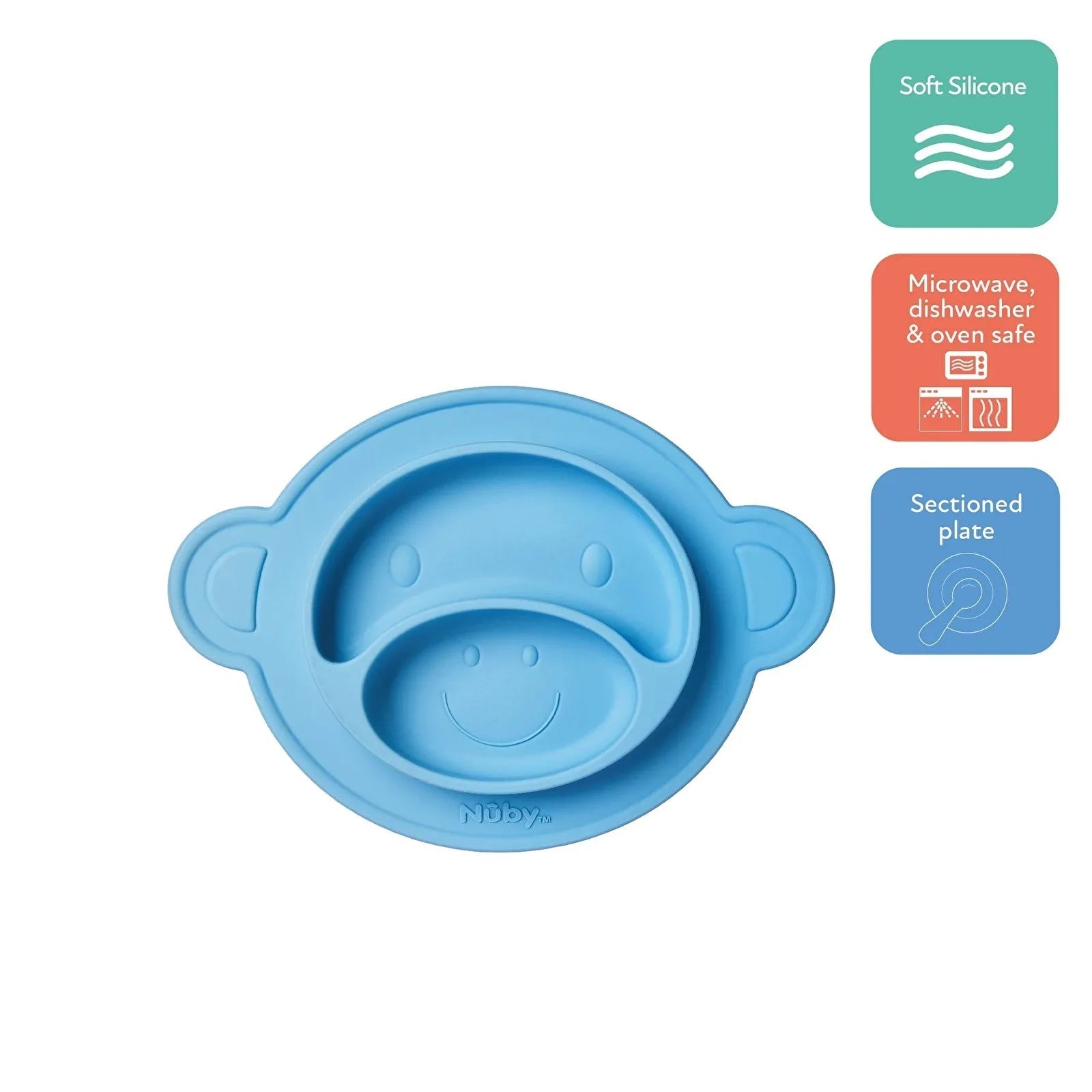 Nuby Silicone Section Plate Mat | Luxury Home Accessories | Heulog Glow