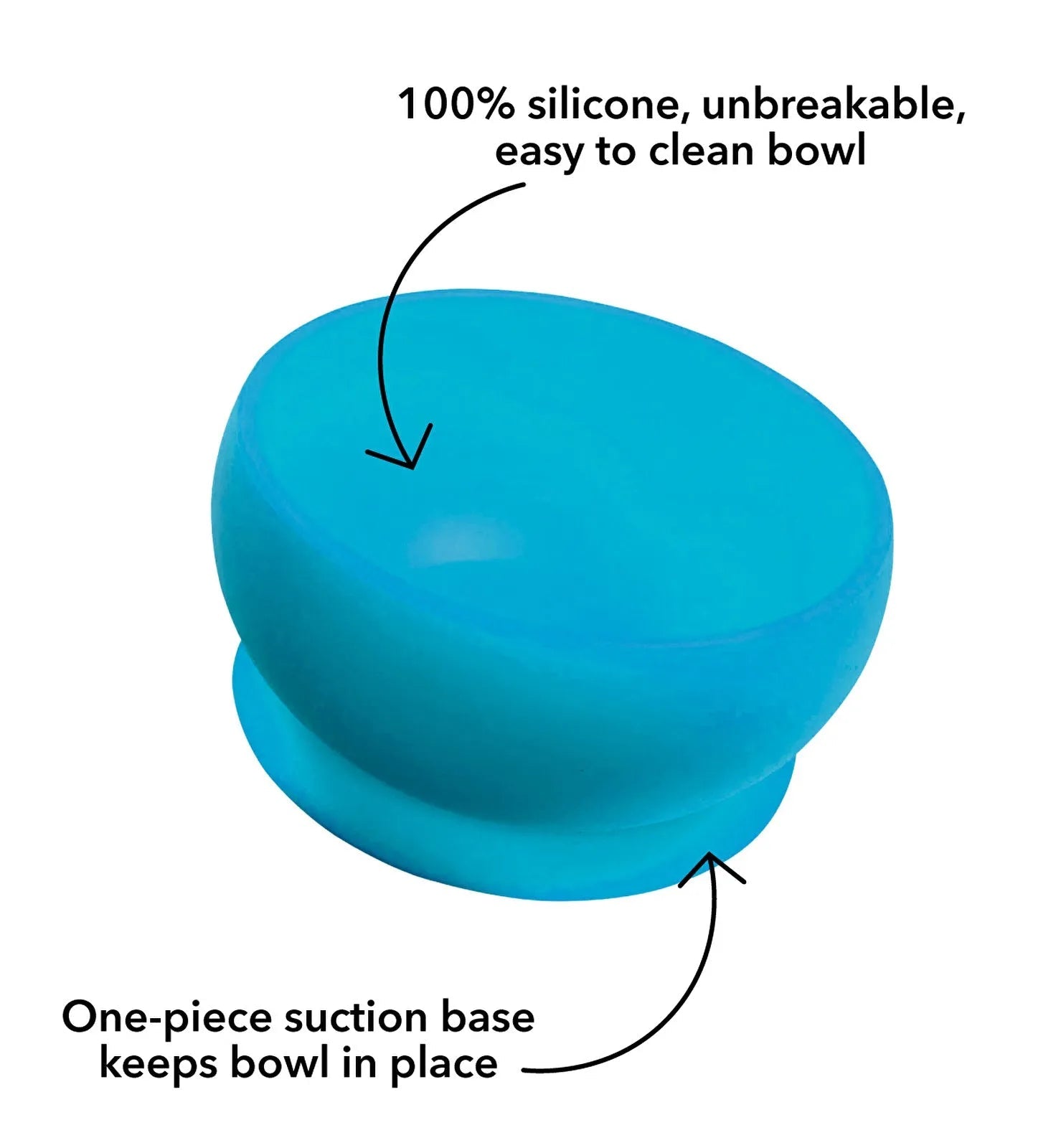 Nuby Silicone Suction Feeding Bowl | Luxury Home Accessories | Heulog Glow
