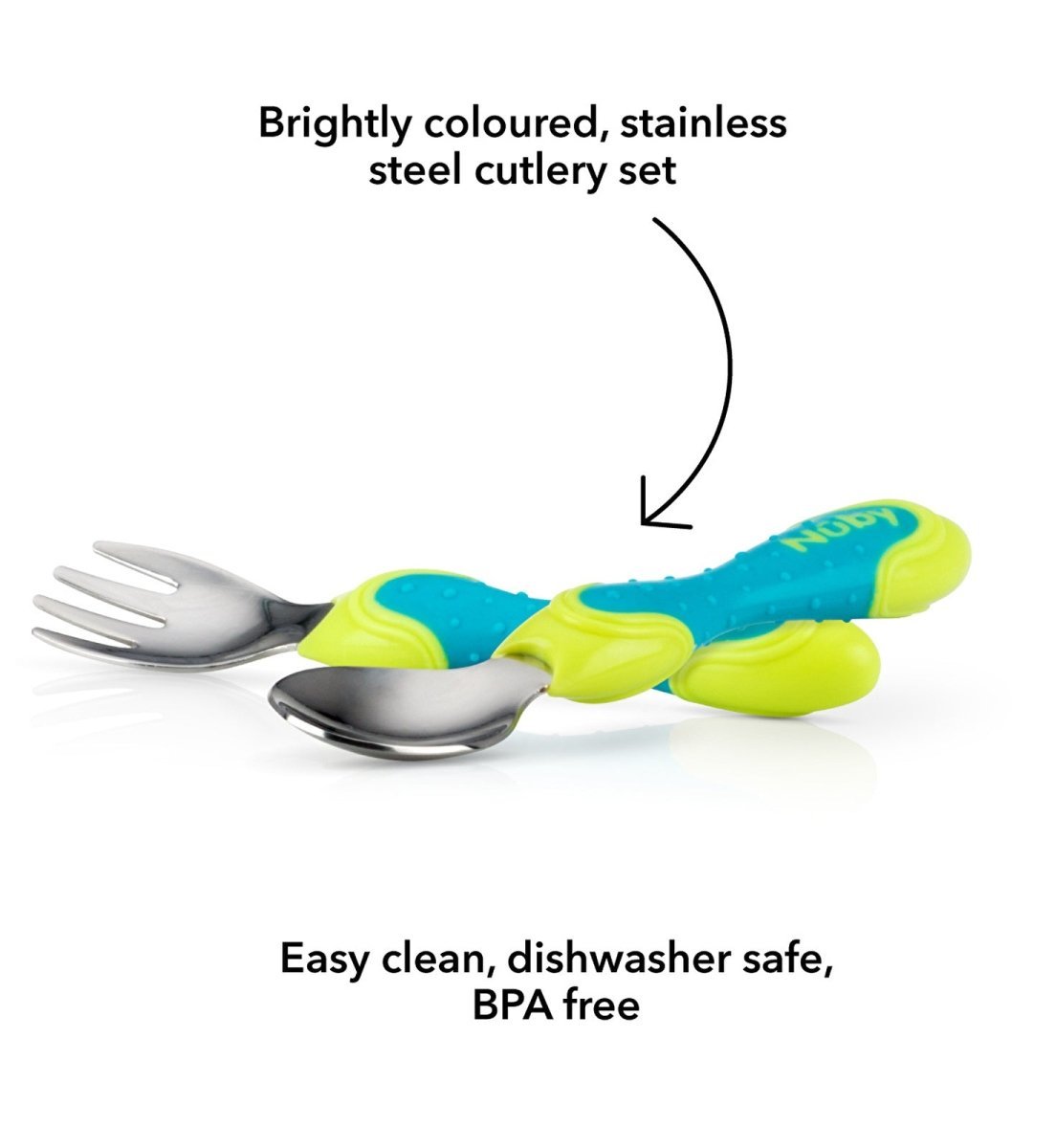 Nuby Stainless Steel Cutlery | Luxury Home Accessories | Heulog Glow