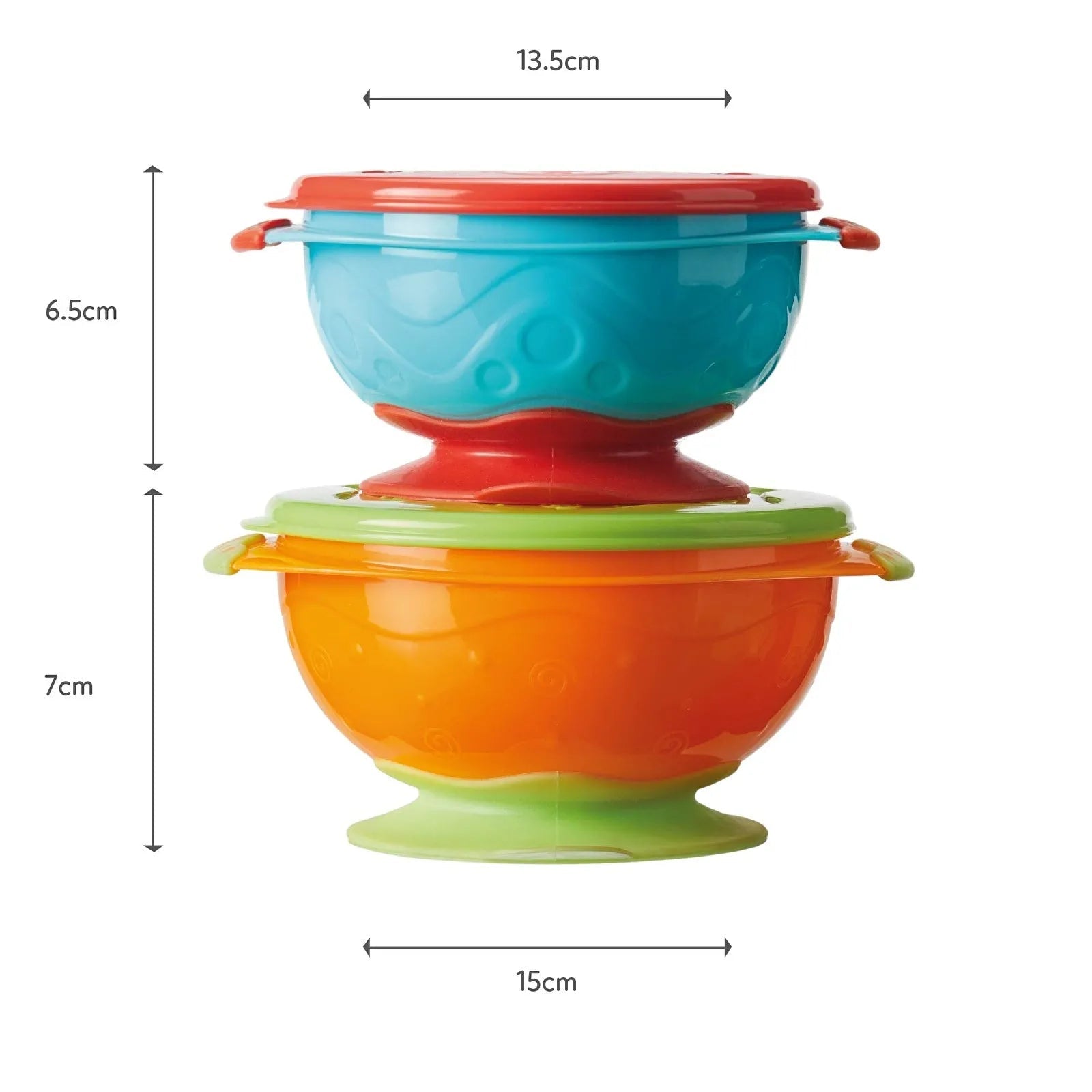 Nuby Suction Bowls Pack of 2 | Luxury Home Accessories | Heulog Glow