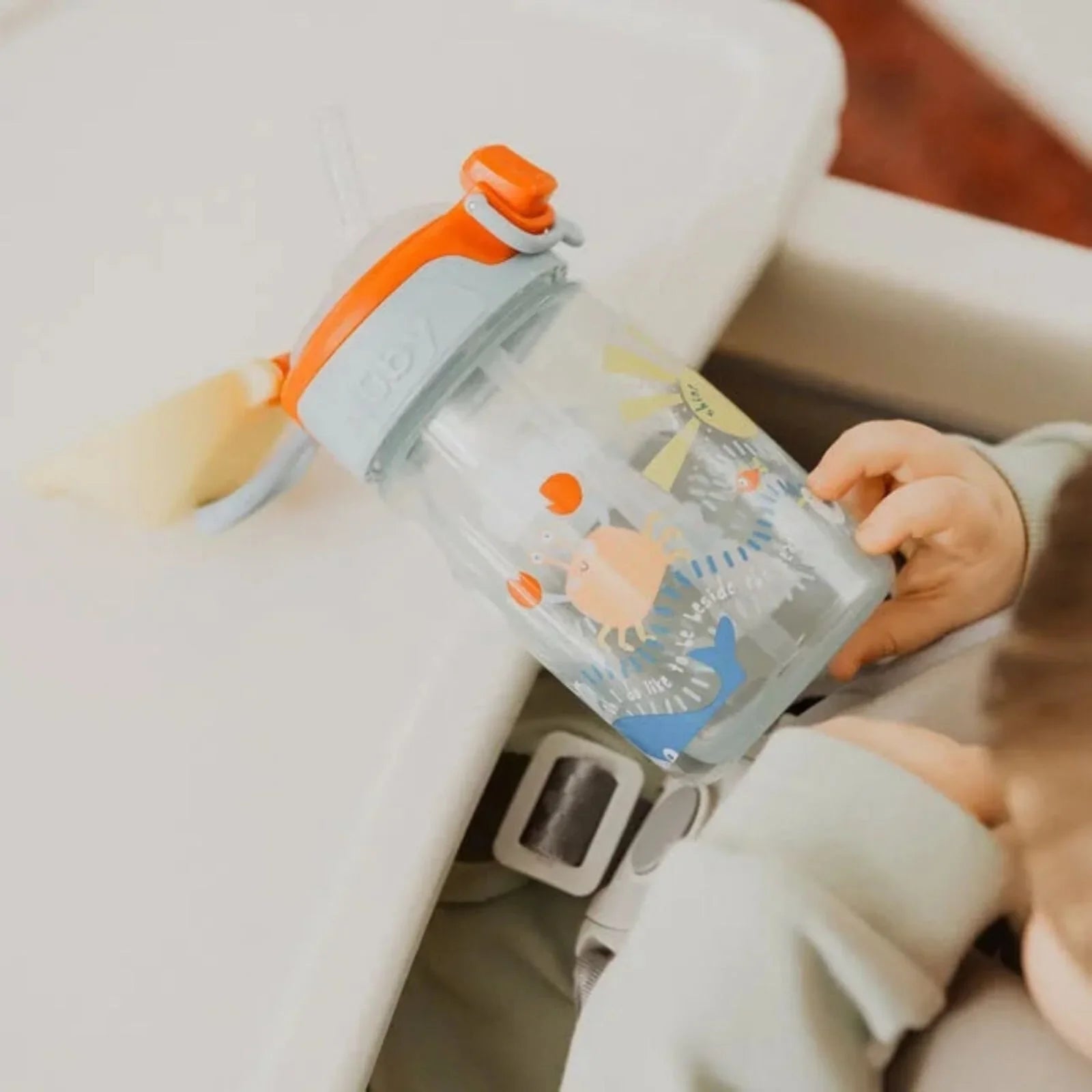 Nuby Super Straw Water Bottle 360ml | Luxury Home Accessories | Heulog Glow