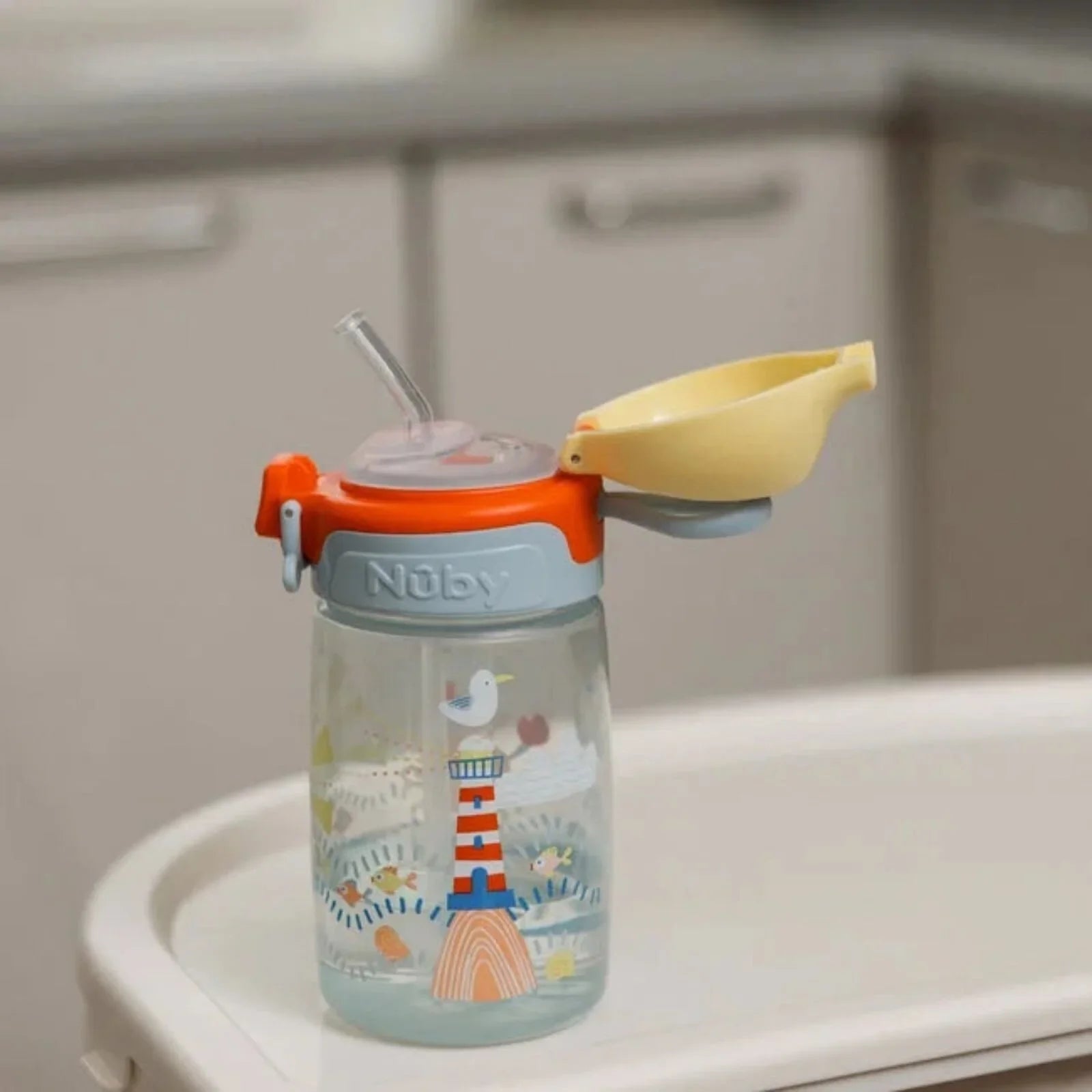 Nuby Super Straw Water Bottle 360ml | Luxury Home Accessories | Heulog Glow