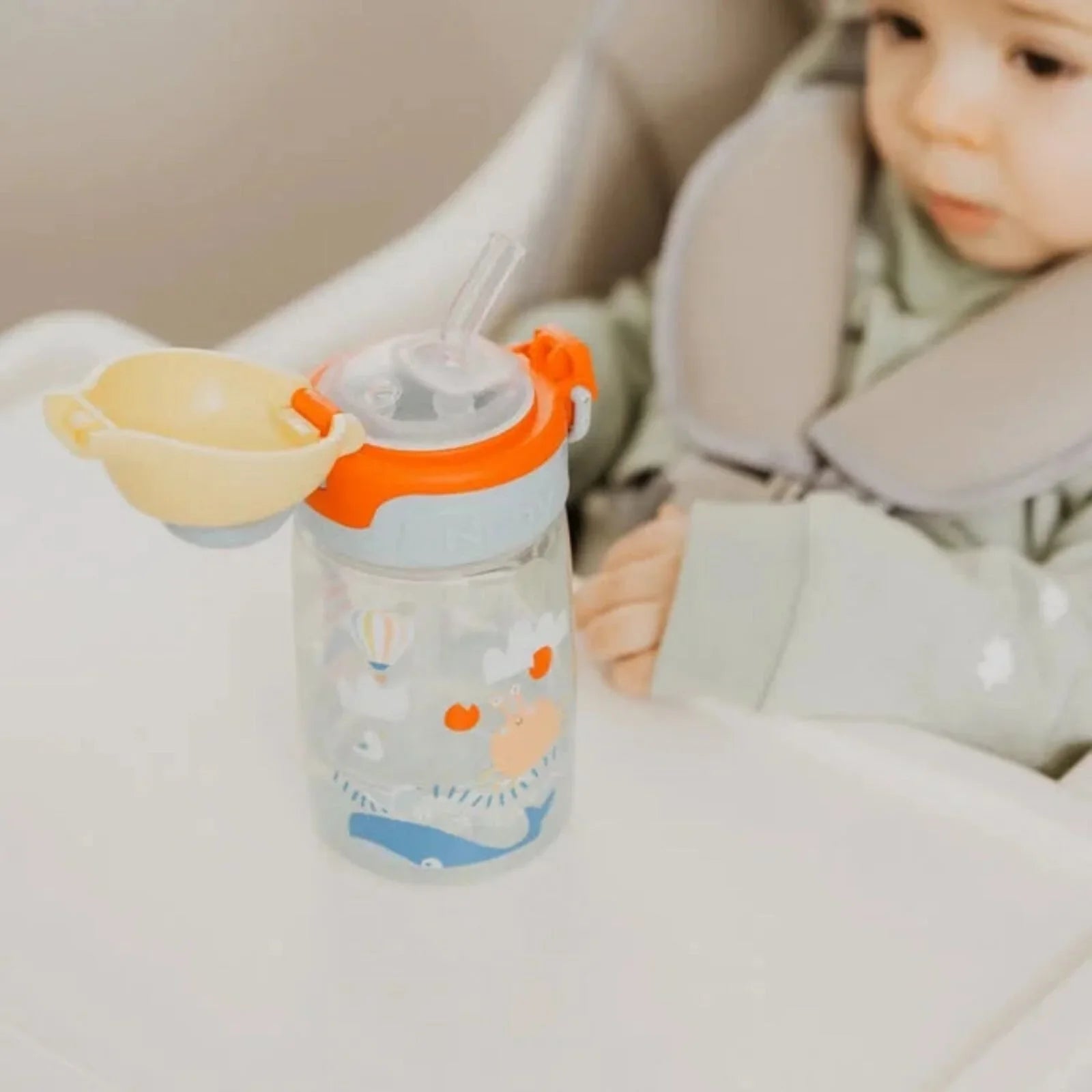 Nuby Super Straw Water Bottle 360ml | Luxury Home Accessories | Heulog Glow