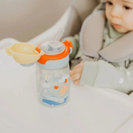 Nuby Super Straw Water Bottle 360ml | Luxury Home Accessories | Heulog Glow