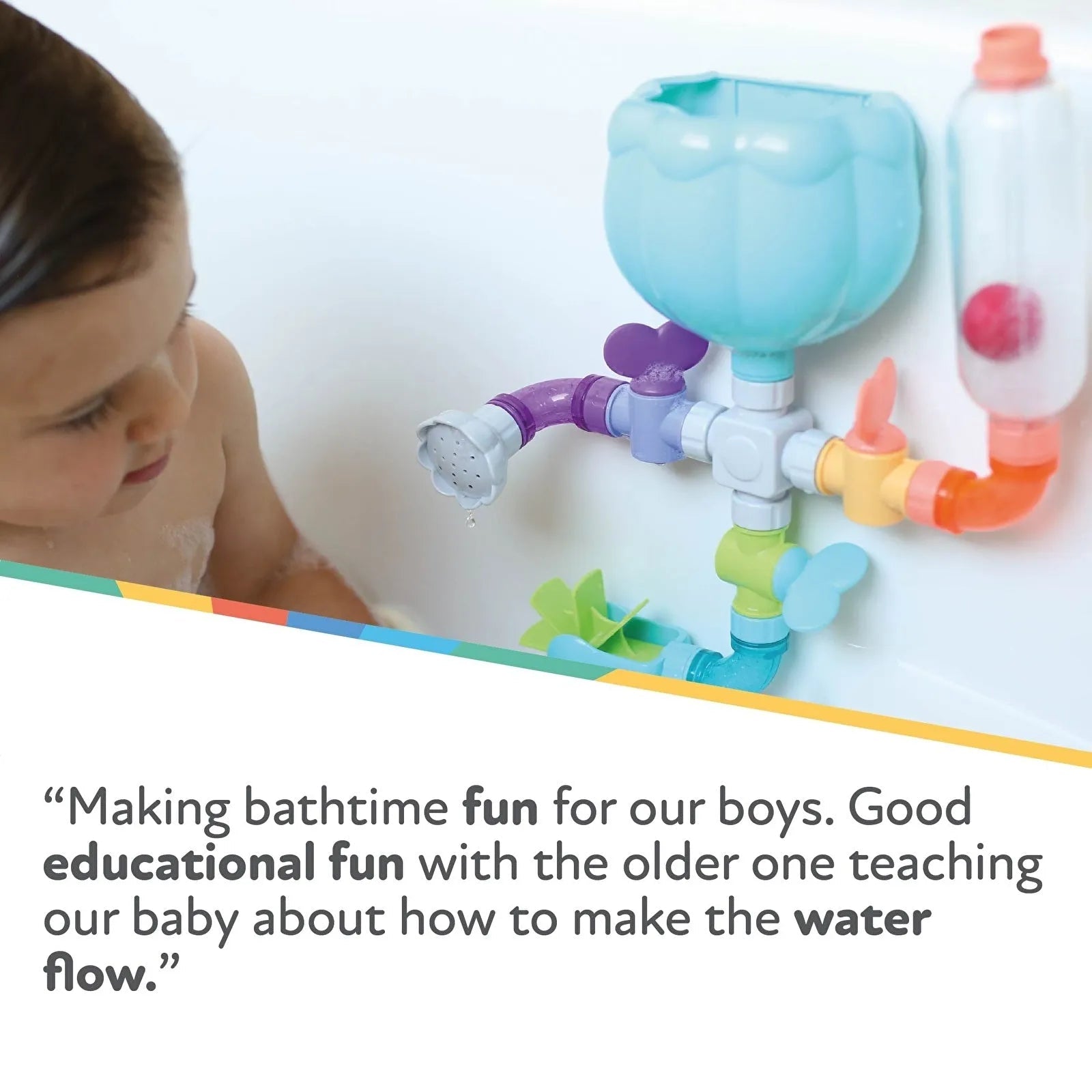 Nuby Wacky Pipes Bath Toy | Luxury Home Accessories | Heulog Glow