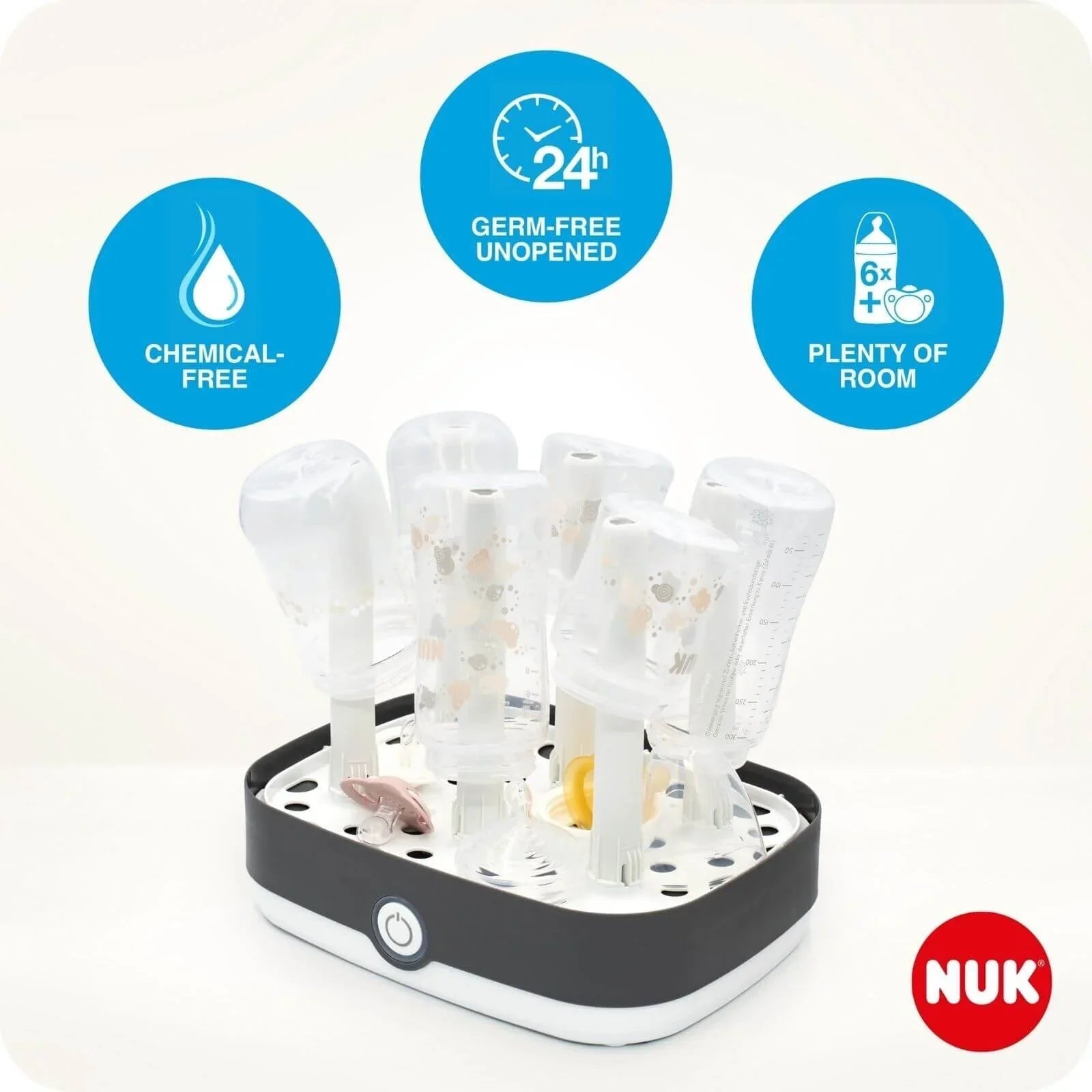 NUK Vario Express Steam Steriliser | Luxury Home Accessories | Heulog Glow