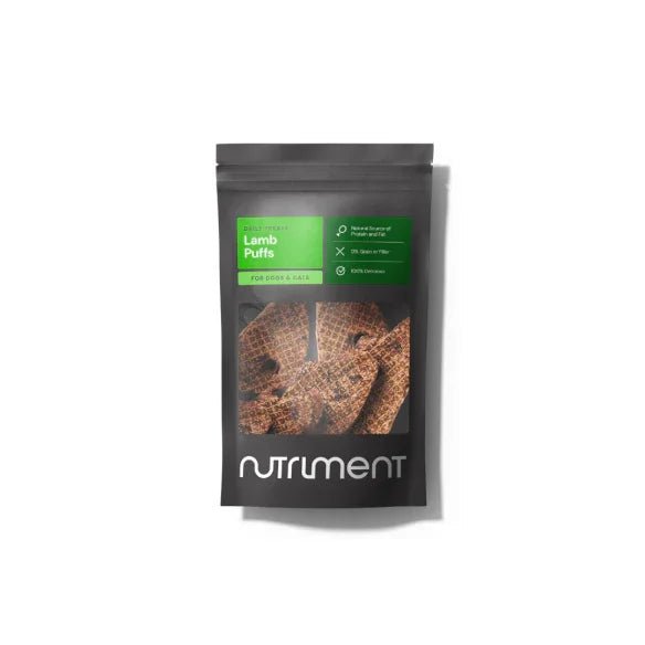 Nutriment Lamb Puffs 100g | Luxury Home Accessories | Heulog Glow