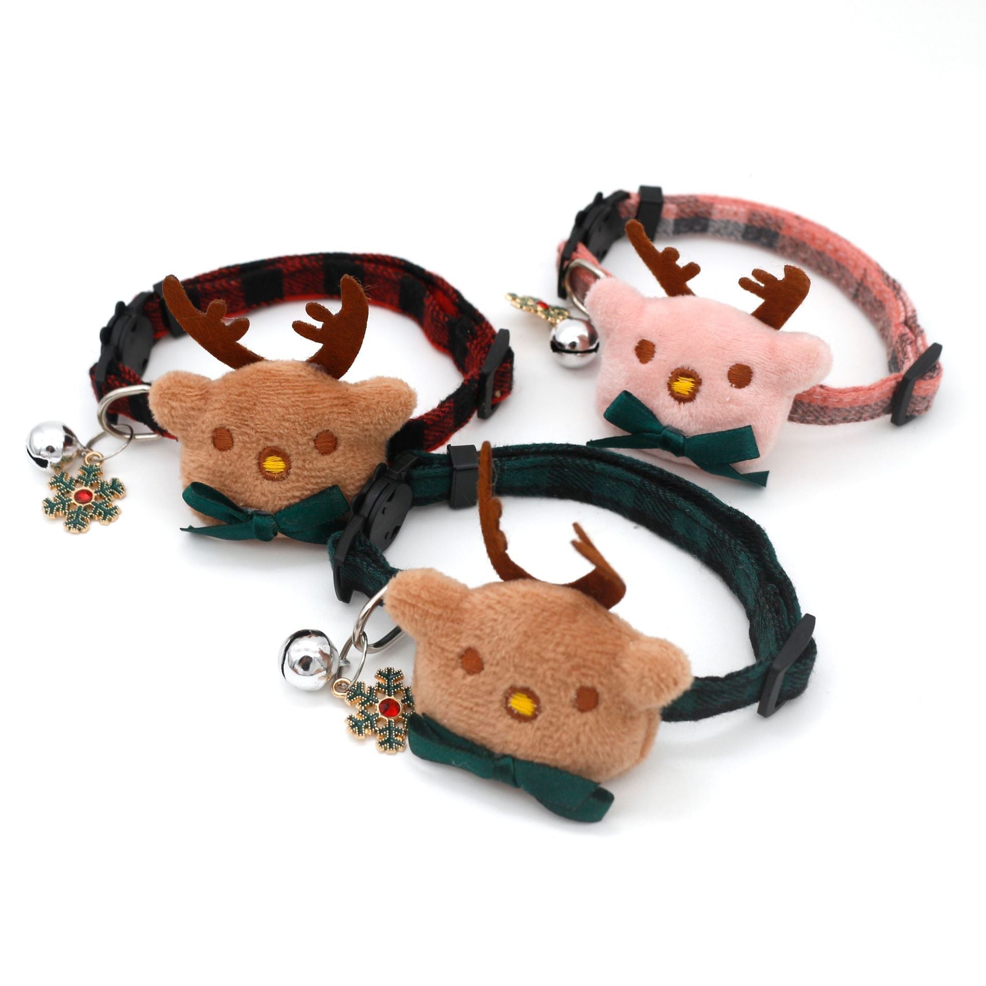 Object Bow Collar Dog Plaid Christmas | Luxury Home Accessories | Heulog Glow