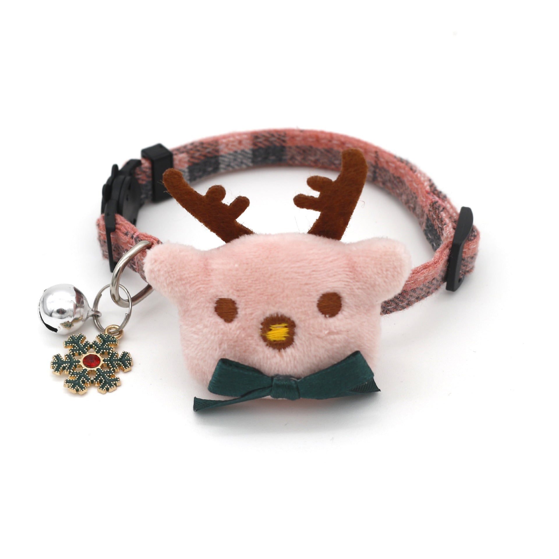 Object Bow Collar Dog Plaid Christmas | Luxury Home Accessories | Heulog Glow