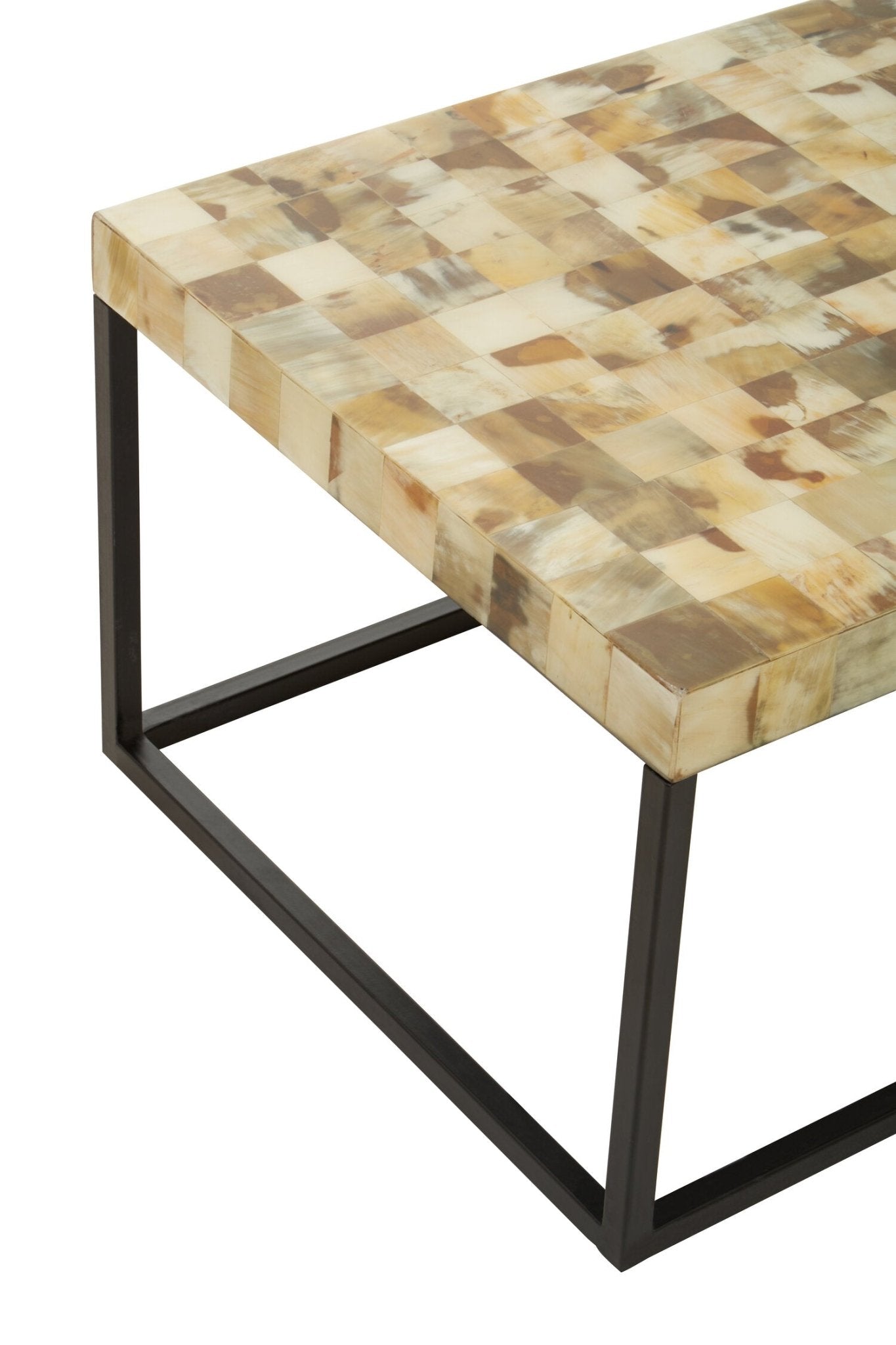 Obra Cream Mother of Pearl Rectangle Coffee Table | Luxury Home Accessories | Heulog Glow