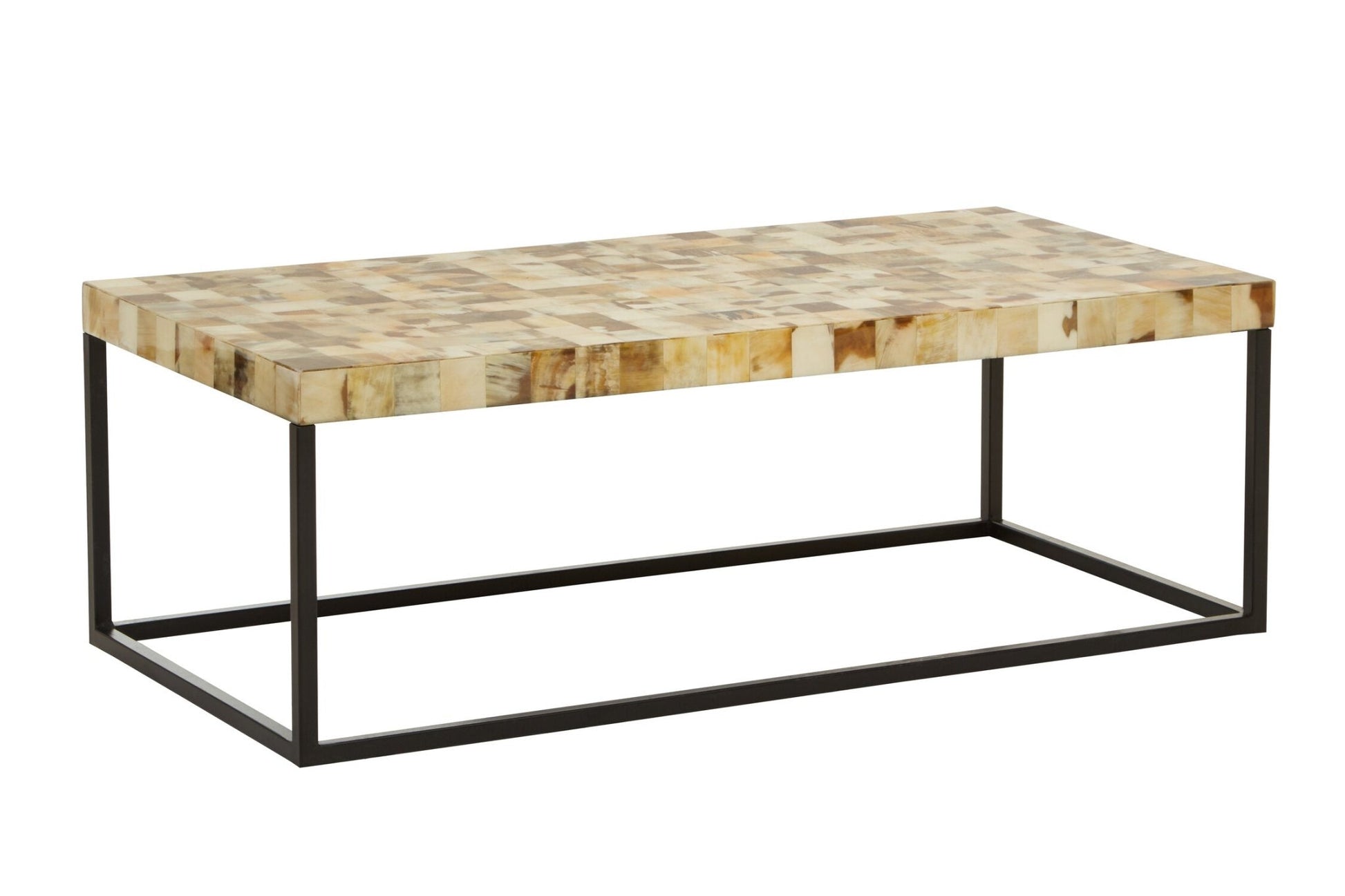 Obra Cream Mother of Pearl Rectangle Coffee Table | Luxury Home Accessories | Heulog Glow