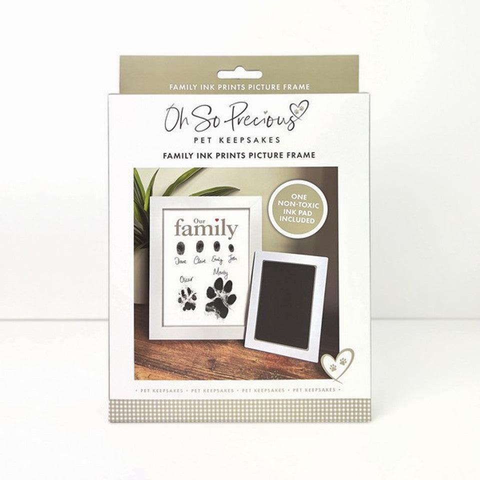 Oh So Precious Family Ink Prints Picture Frame A5 | Luxury Home Accessories | Heulog Glow