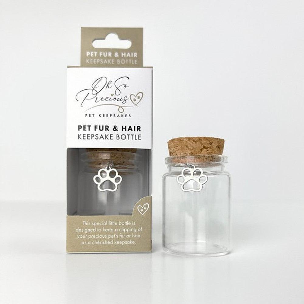 Oh So Precious Pet Fur Keepsake Bottle 30cl | Luxury Home Accessories | Heulog Glow