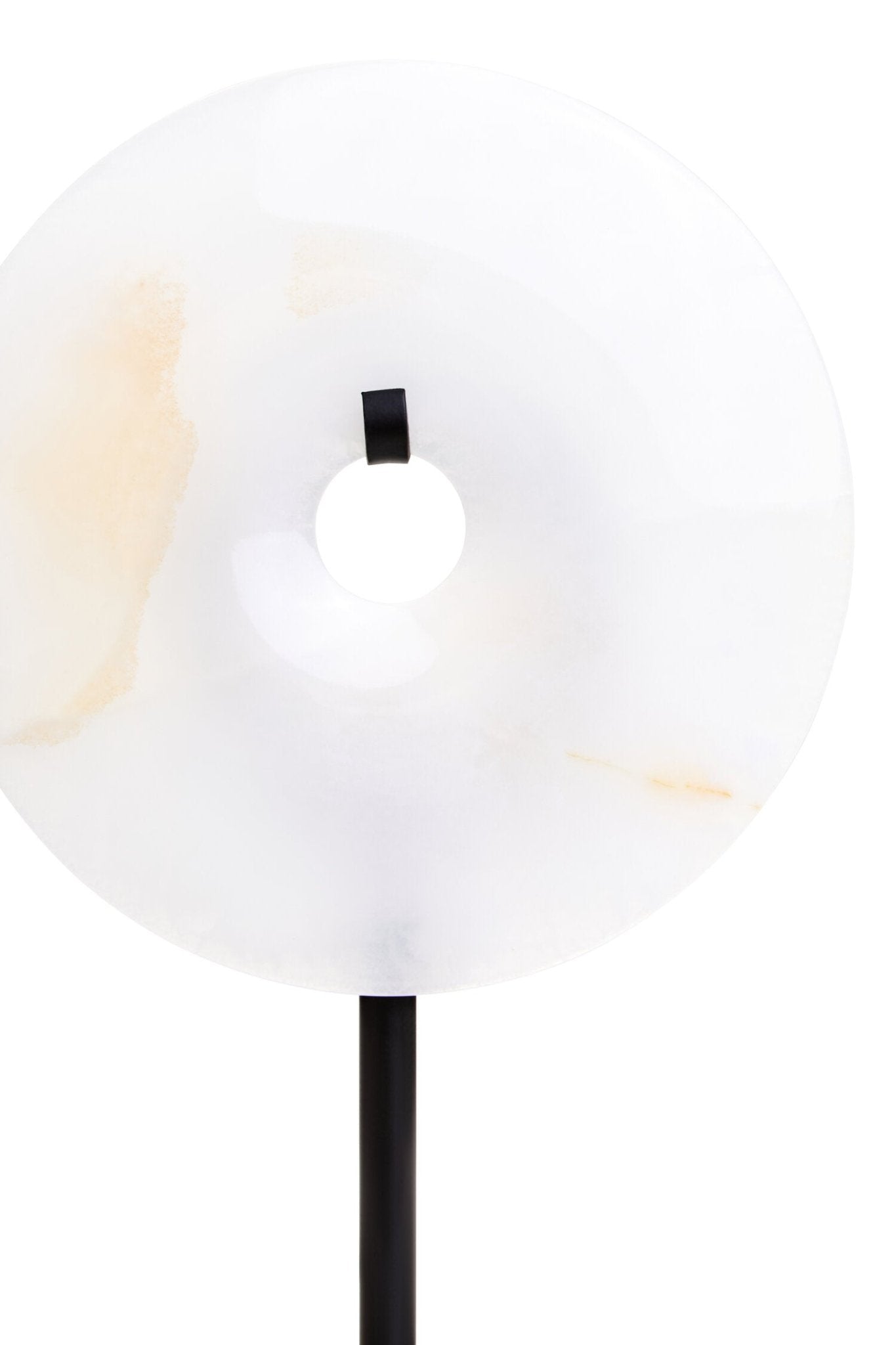 Oleena Extra Small Round Dia 15cm Onyx Disc Sculpture | Luxury Home Accessories | Heulog Glow