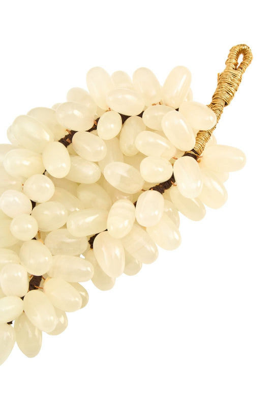 Oleena Large White Onyx Decorative 100 Grapes | Luxury Home Accessories | Heulog Glow