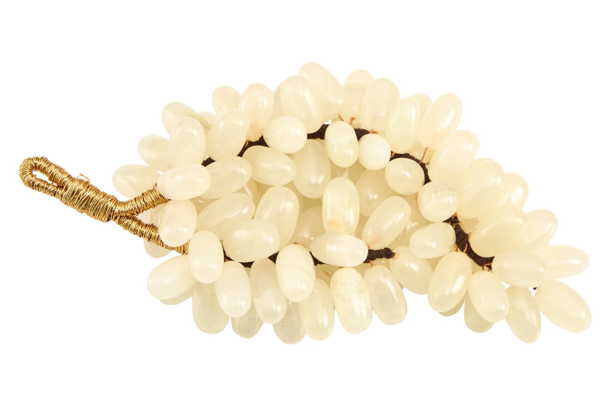 Oleena Large White Onyx Decorative 100 Grapes | Luxury Home Accessories | Heulog Glow