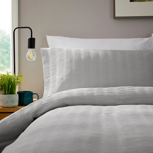 OLIVIA ROCCO Belgravia Grey Microfibre Duvet Cover Set With Pillowcases Soft Easy Care | Luxury Home Accessories | Heulog Glow