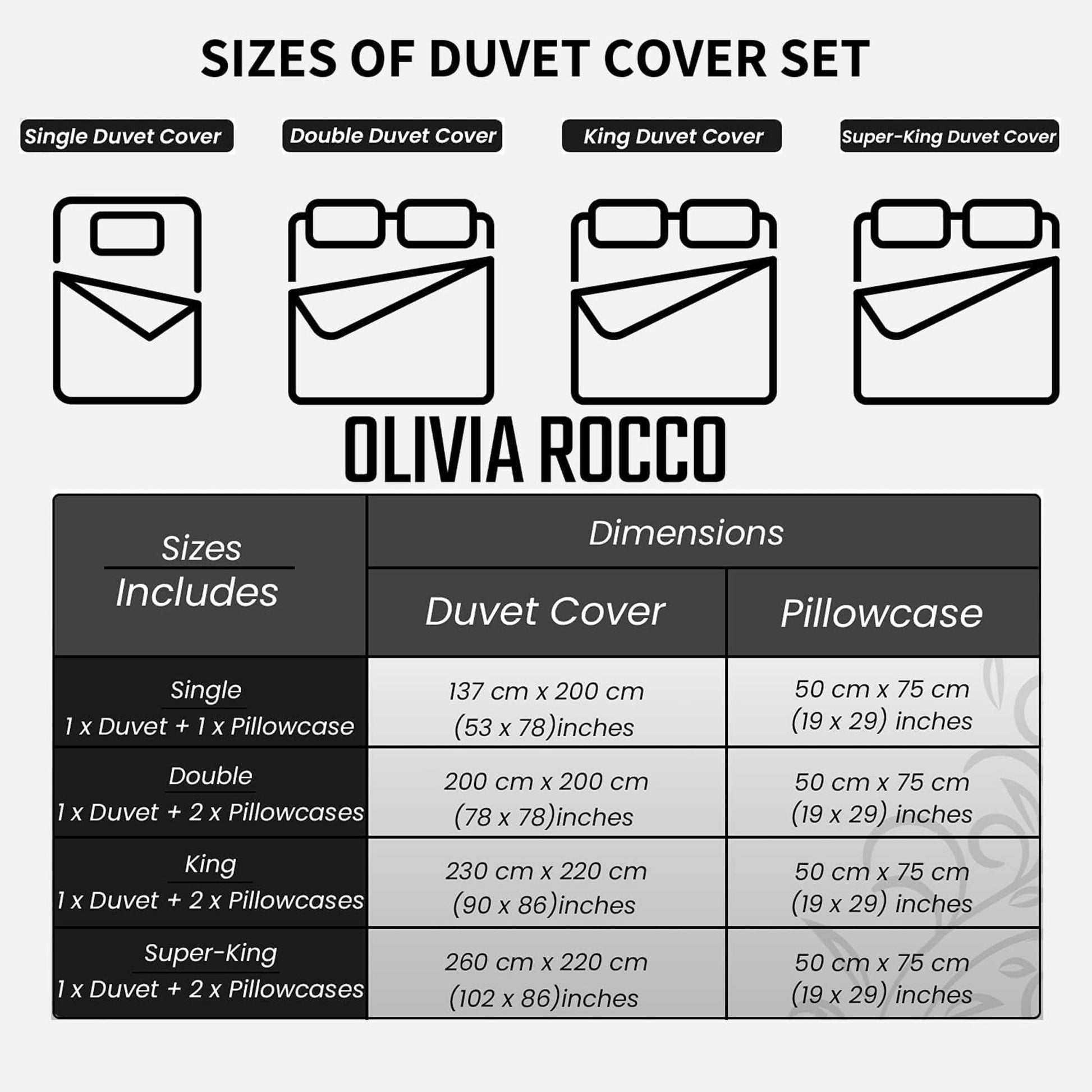 OLIVIA ROCCO Belgravia Grey Microfibre Duvet Cover Set With Pillowcases Soft Easy Care | Luxury Home Accessories | Heulog Glow