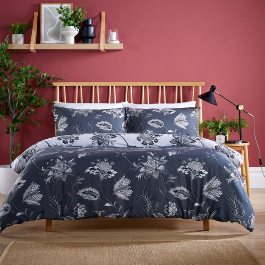 OLIVIA ROCCO Shimla Duvet Cover Set Easy Care Reversible Quilt Cover With Pillowcases | Luxury Home Accessories | Heulog Glow