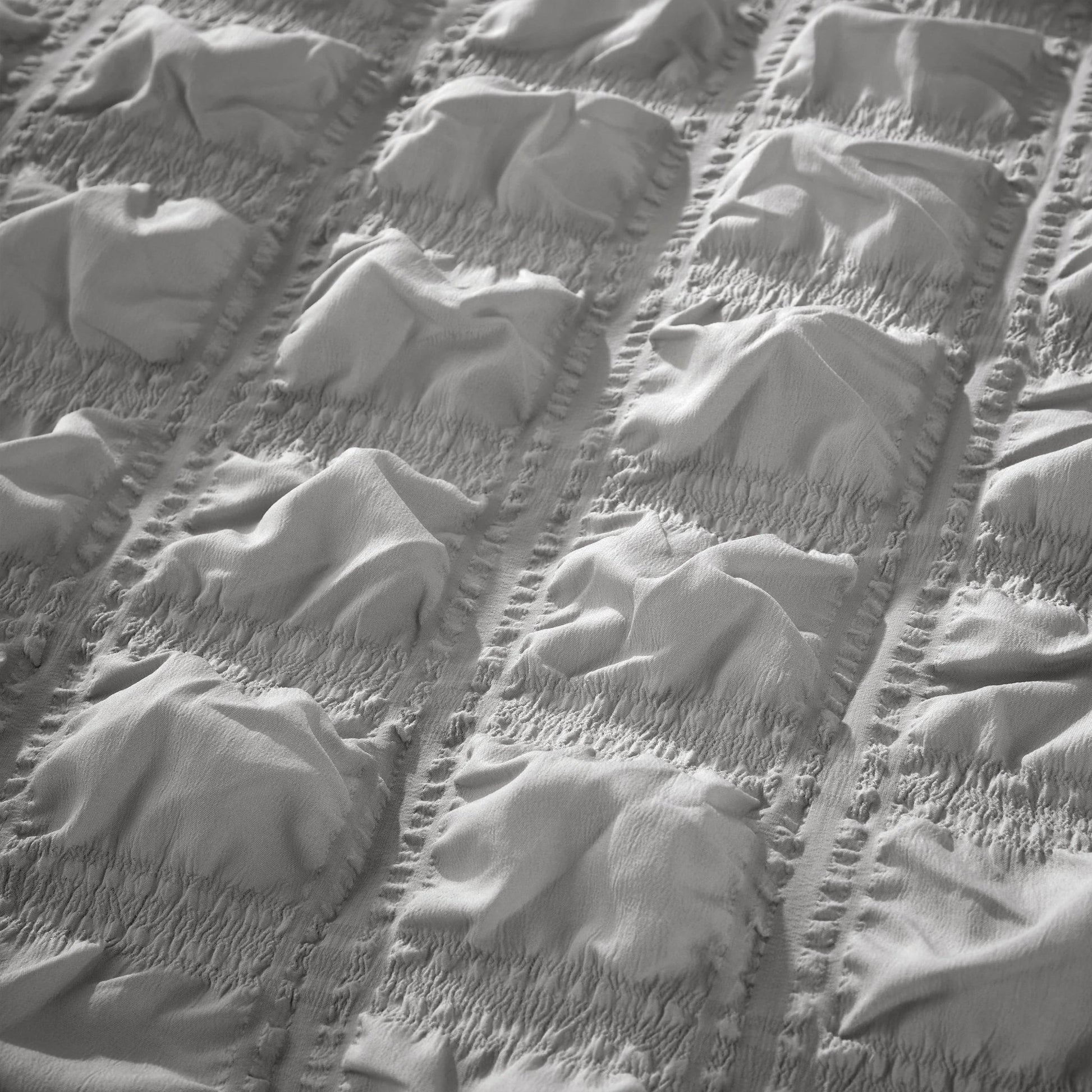 OLIVIA ROCCO Soho Grey Microfibre Duvet Cover Set With Pillowcases Quilted Super Soft | Luxury Home Accessories | Heulog Glow