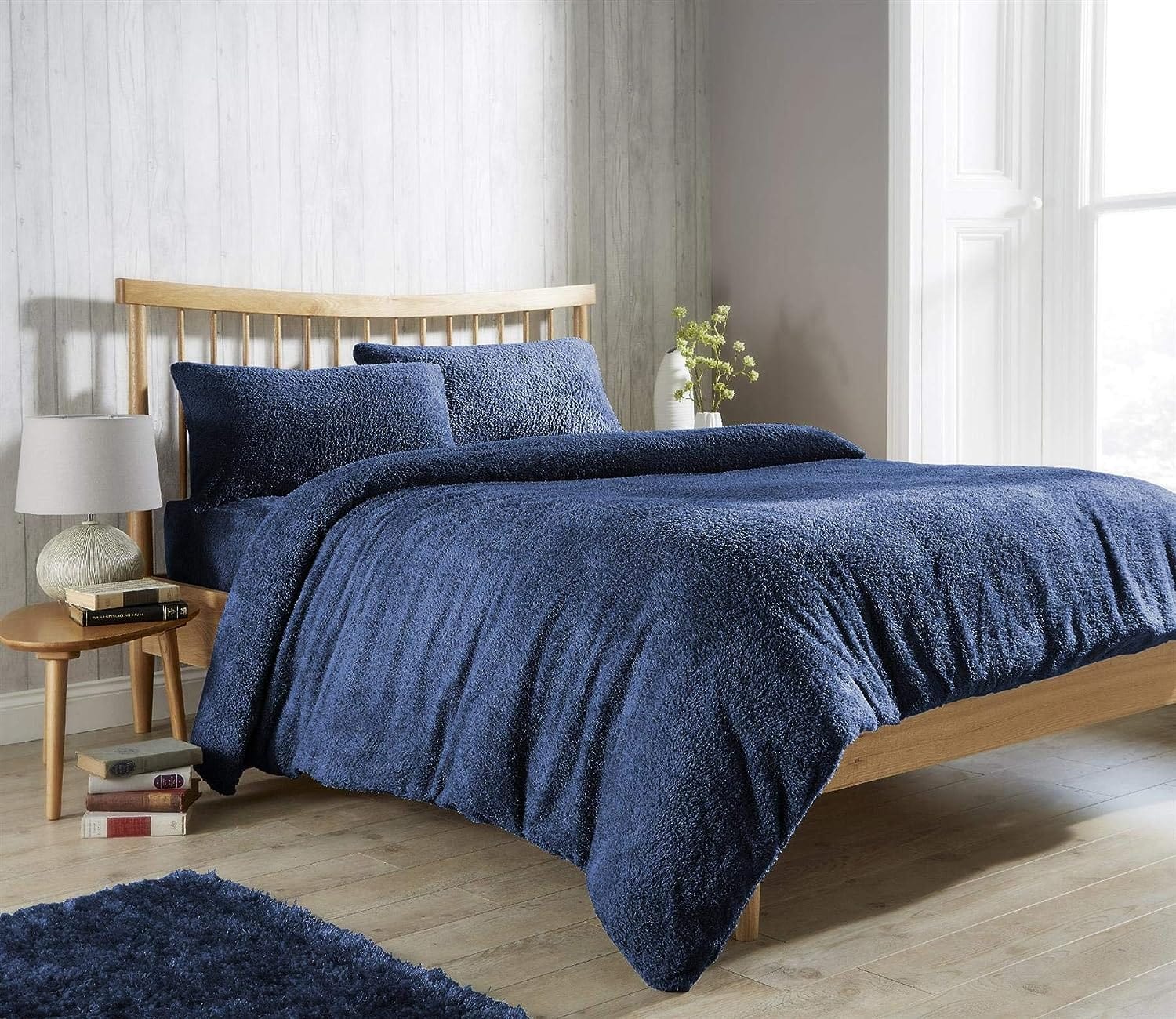 OLIVIA ROCCO Teddy Fleece Duvet Cover Set Premium Plush Ultra Cosy Winter Bedding | Luxury Home Accessories | Heulog Glow