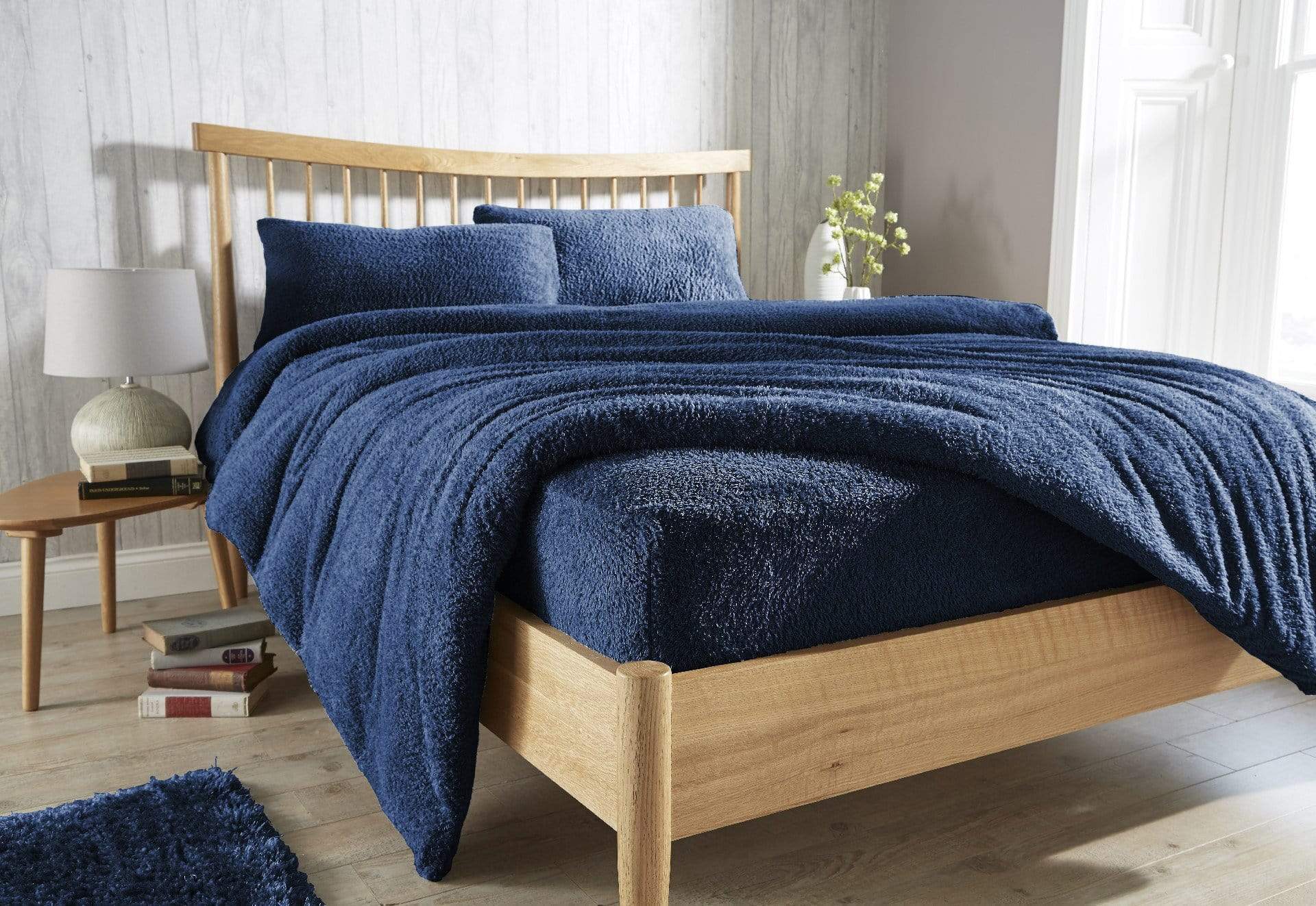 OLIVIA ROCCO Teddy Fleece Extra Deep Fitted Sheet Plush Soft Winter Bedding Snug Elastic | Luxury Home Accessories | Heulog Glow