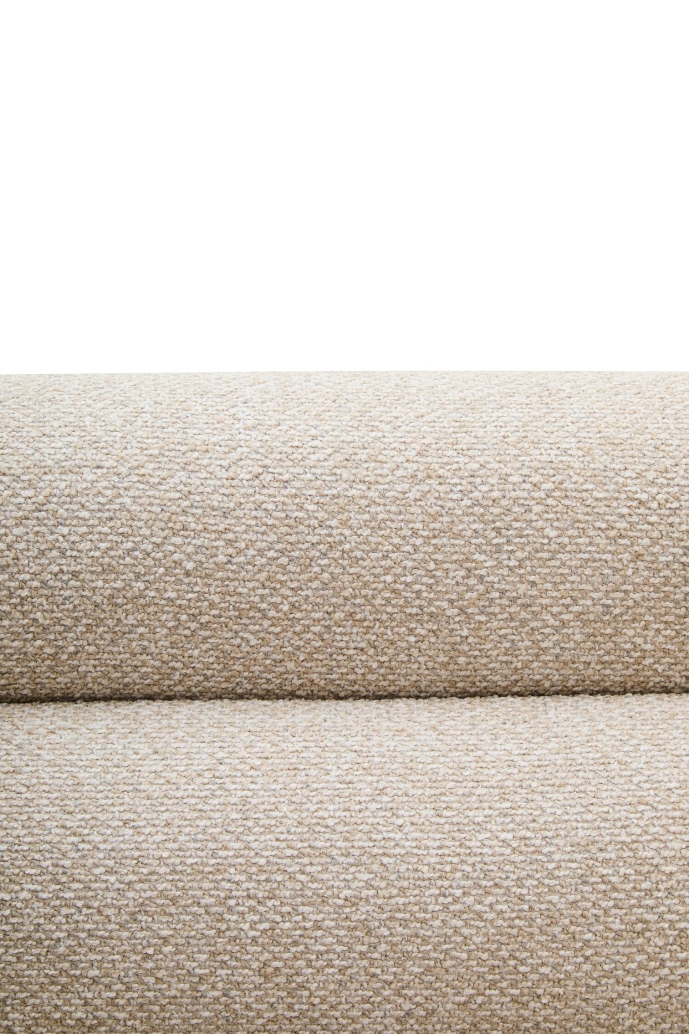 Oratino Ivory Linen 3 Seater Curved Sofa | Luxury Home Accessories | Heulog Glow