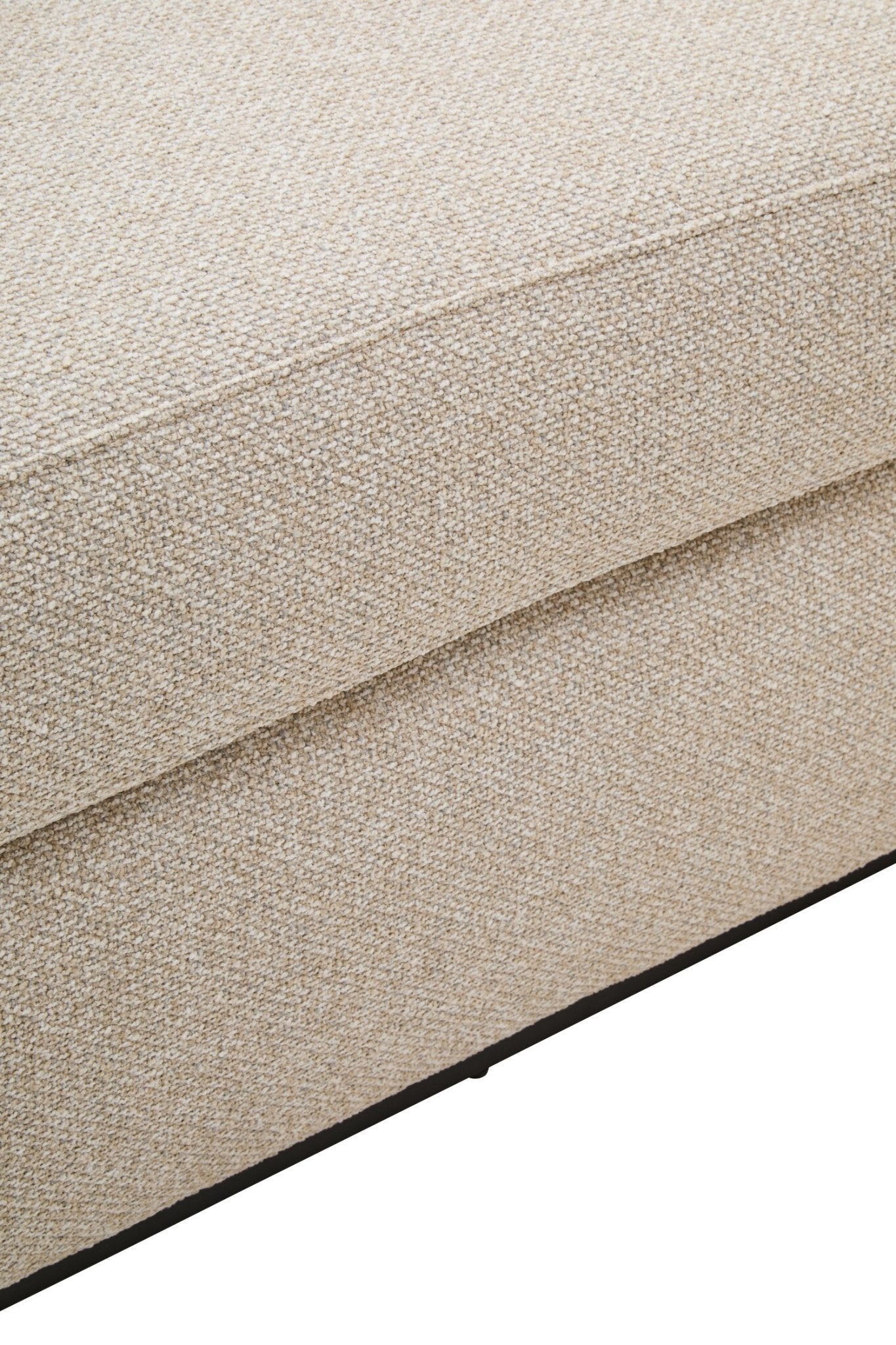 Oratino Ivory Linen 3 Seater Curved Sofa | Luxury Home Accessories | Heulog Glow