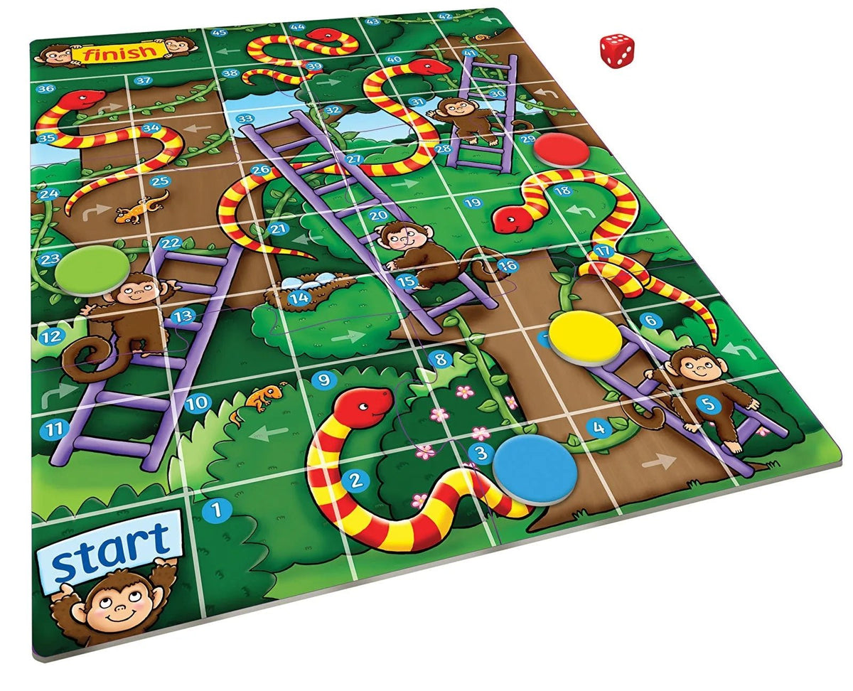 Orchard Toys Mini Games - Jungle Snakes & Ladders | Luxury Home Accessories | Heulog Glow
