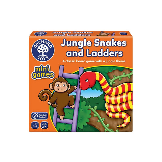 Orchard Toys Mini Games - Jungle Snakes & Ladders | Luxury Home Accessories | Heulog Glow