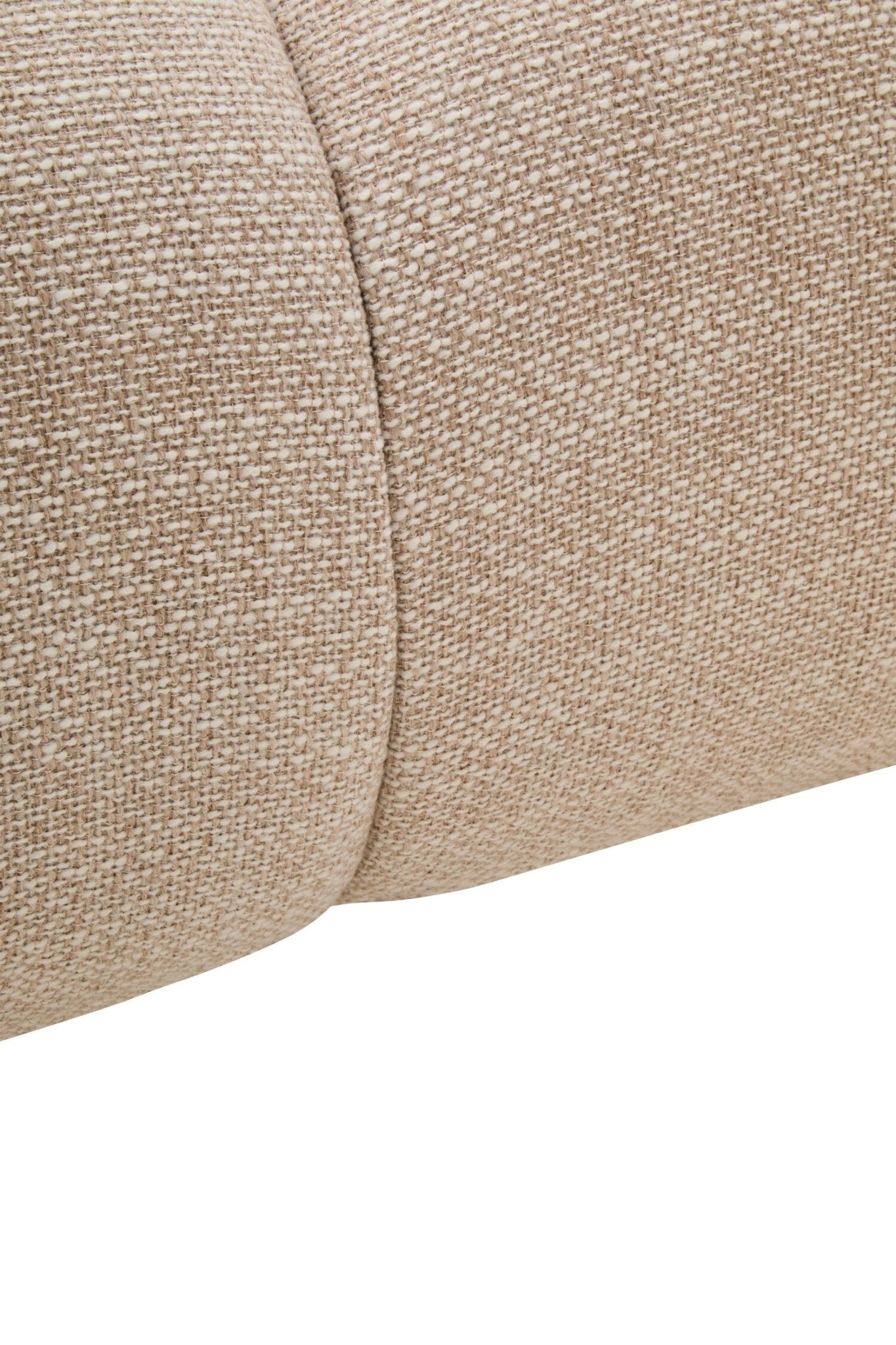 Ordona Cream Linen 3 Seater Curved Sofa | Luxury Home Accessories | Heulog Glow