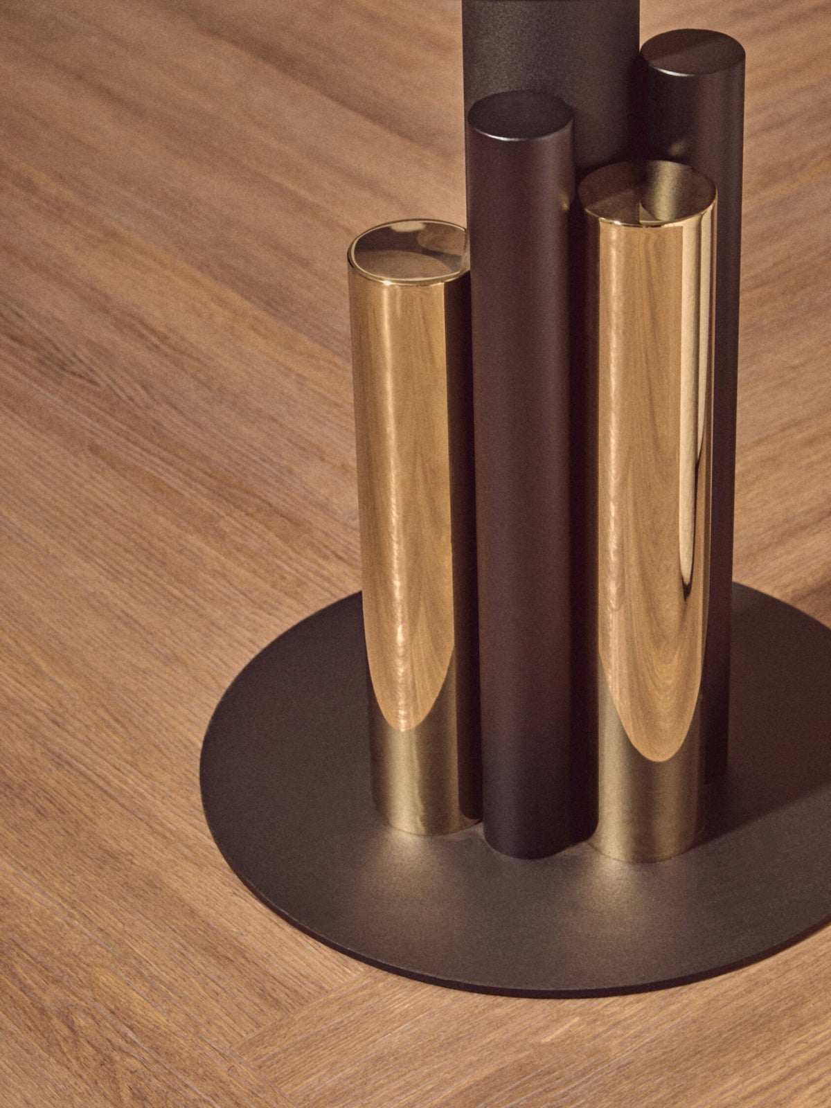 Oria Glass Gold And Black Base Side Table | Luxury Home Accessories | Heulog Glow
