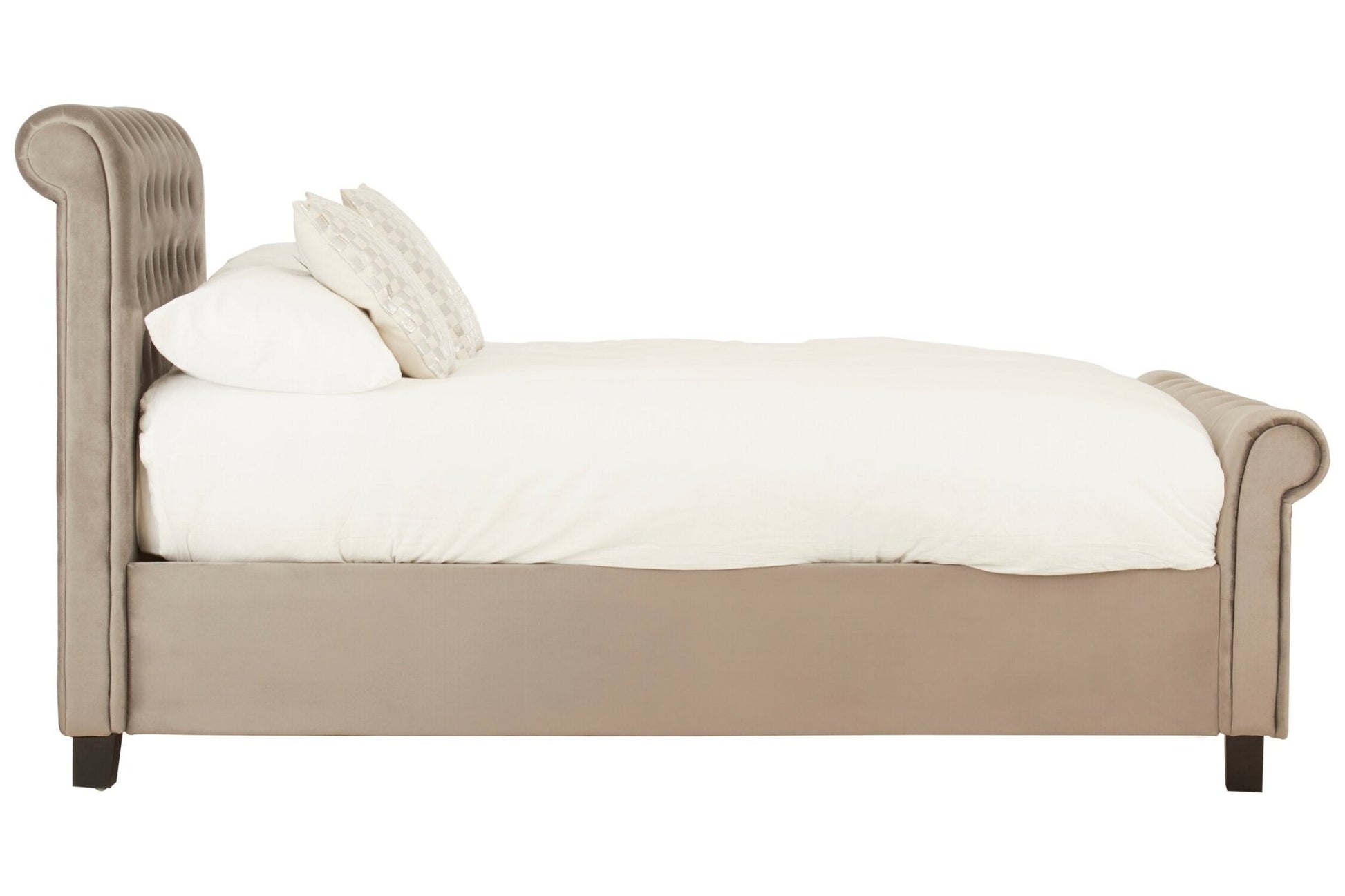 Orlando Grey Ottoman Double Bed | Luxury Home Accessories | Heulog Glow
